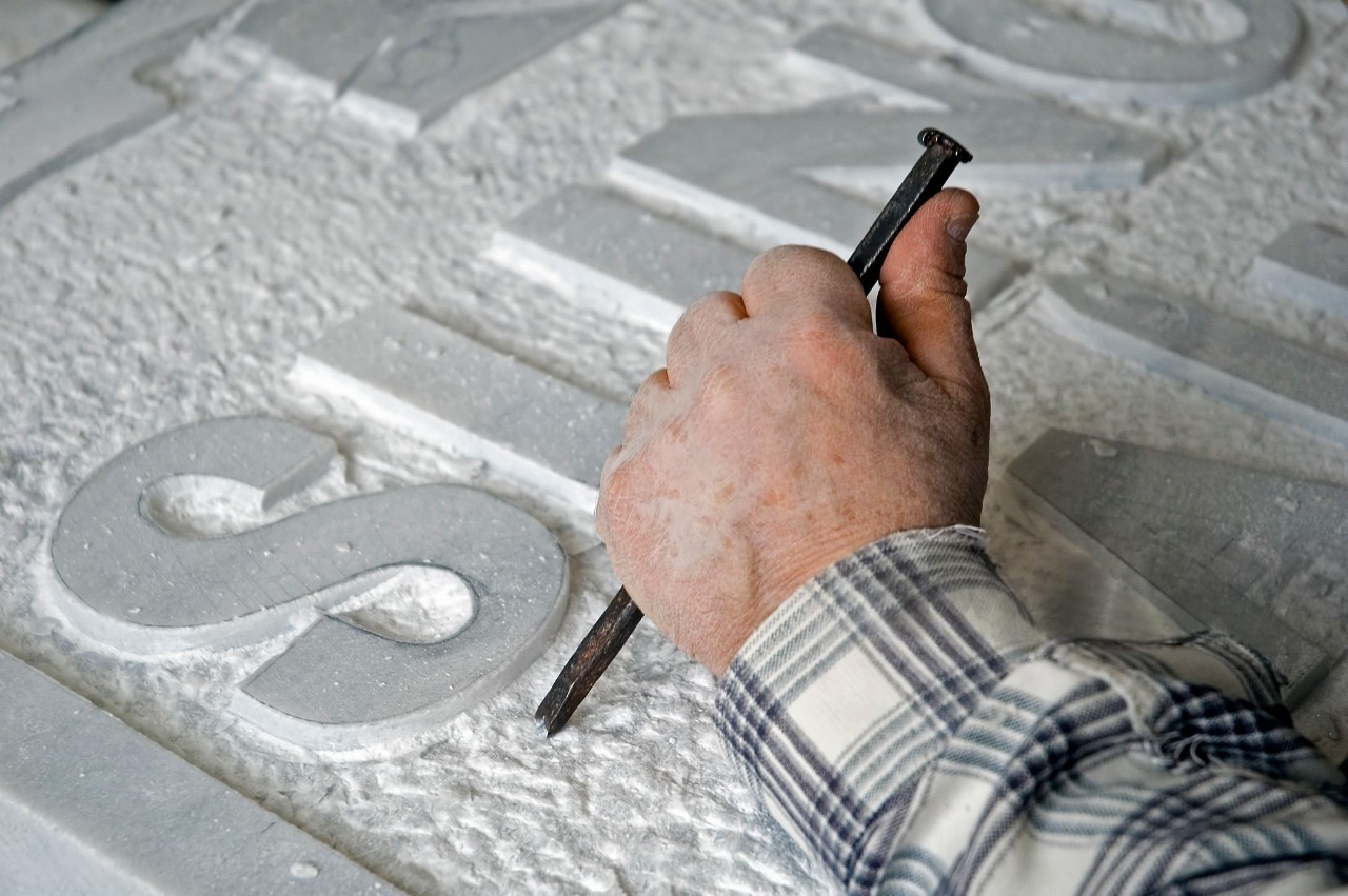 Marble engraving sample 1